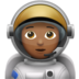 苹果系统里的宇航员：中深色肤色emoji表情