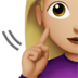 苹果系统里的聋哑妇女：中浅肤色emoji表情