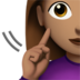 苹果系统里的聋哑妇女：中等肤色emoji表情