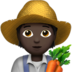 苹果系统里的农夫：深色肤色emoji表情