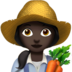 苹果系统里的女农夫：深色肤色emoji表情
