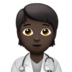 苹果系统里的保健员：暗肤色emoji表情
