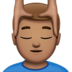 苹果系统里的男士按摩：中等肤色emoji表情