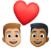 Facebook上的情侣: 男人男人中等-浅肤色中等-深肤色emoji表情