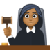 Facebook上的女法官：中黑肤色emoji表情