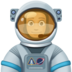 Facebook上的宇航员：中等肤色emoji表情