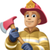 Facebook上的男消防员：中浅肤色emoji表情