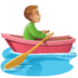 Facebook上的男子划艇：中等浅肤色emoji表情