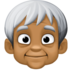 Facebook上的老年人：中暗肤色emoji表情