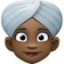 Facebook上的戴头巾的女人：深色肤色emoji表情