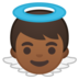 安卓系统里的小天使：中黑肤色emoji表情