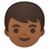 安卓系统里的男孩：中黑肤色emoji表情