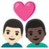 安卓系统里的情侣: 男人男人较浅肤色较深肤色emoji表情