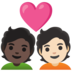 安卓系统里的情侣: 成人成人较深肤色较浅肤色emoji表情
