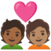 安卓系统里的情侣: 成人成人中等-深肤色中等肤色emoji表情