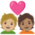 安卓系统里的情侣: 成人成人中等-浅肤色中等肤色emoji表情