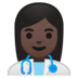 安卓系统里的女保健员：深色肤色emoji表情