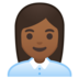 安卓系统里的女上班族：中黑肤色emoji表情