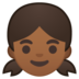 安卓系统里的女孩：中黑肤色emoji表情