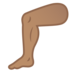 安卓系统里的腿部：中等肤色emoji表情