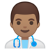 安卓系统里的男保健员：中等肤色emoji表情
