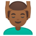 安卓系统里的男士按摩：中黑肤色emoji表情