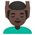 安卓系统里的男士按摩：深色肤色emoji表情