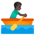 安卓系统里的男子划艇：深色肤色emoji表情