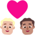 Windows系统里的情侣: 男人男人中等-浅肤色中等肤色emoji表情