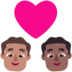 Windows系统里的情侣: 男人男人中等肤色中等-深肤色emoji表情