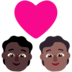 Windows系统里的情侣: 成人成人较深肤色中等-深肤色emoji表情
