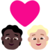 Windows系统里的情侣: 成人成人较深肤色中等-浅肤色emoji表情
