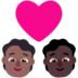 Windows系统里的情侣: 成人成人中等-深肤色较深肤色emoji表情