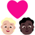 Windows系统里的情侣: 成人成人中等-浅肤色较深肤色emoji表情