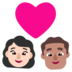 Windows系统里的情侣: 女人男人较浅肤色中等肤色emoji表情
