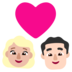 Windows系统里的情侣: 女人男人中等-浅肤色较浅肤色emoji表情