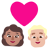 Windows系统里的情侣: 女人男人中等肤色中等-浅肤色emoji表情
