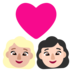 Windows系统里的情侣: 女人女人中等-浅肤色较浅肤色emoji表情
