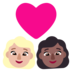 Windows系统里的情侣: 女人女人中等-浅肤色中等-深肤色emoji表情