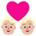 Windows系统里的情侣: 中等-浅肤色emoji表情