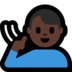Windows系统里的聋人：深色肤色emoji表情