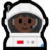 Windows系统里的女宇航员：深色肤色emoji表情