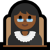 Windows系统里的女法官：中黑肤色emoji表情