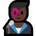 Windows系统里的男歌手：黑肤色emoji表情