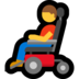 Windows系统里的坐电动轮椅的男人emoji表情