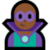 Windows系统里的男超级恶棍：中黑肤色emoji表情