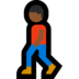 Windows系统里的行走的男人：中黑肤色emoji表情