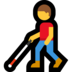 Windows系统里的拿拐杖的男人emoji表情
