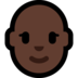 Windows系统里的女人：肤色暗，秃顶emoji表情