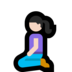 Windows系统里的跪着的女人：浅肤色emoji表情